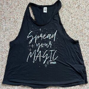 Zumba Spread Your Magic Black Tank Top